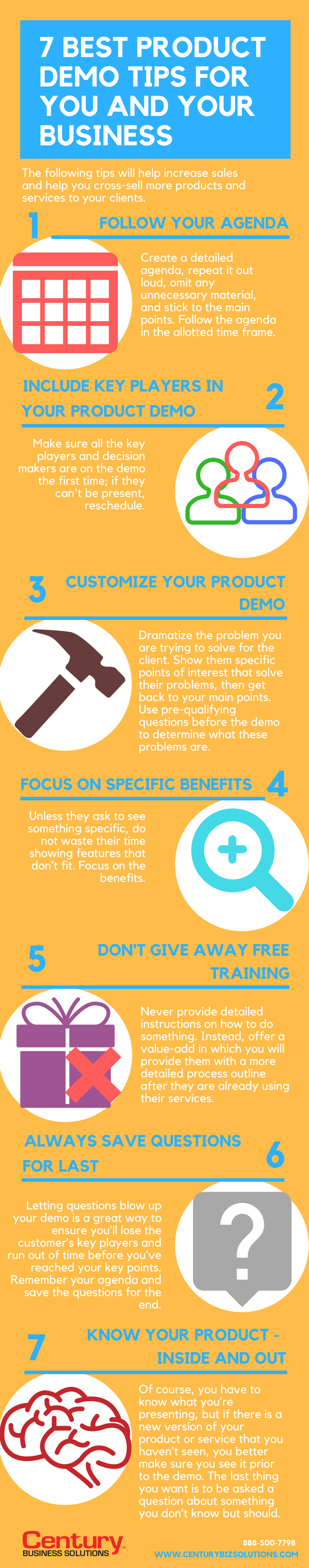 7 best product demo tips for you and your business infographic