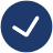 blue check mark
