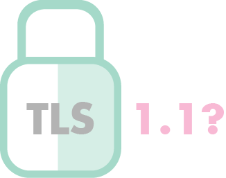 TLS 1.1 Lock Icon in Green