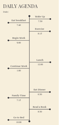 Daily Agenda Example M-F