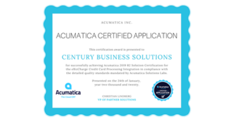 Acumatica Certifications